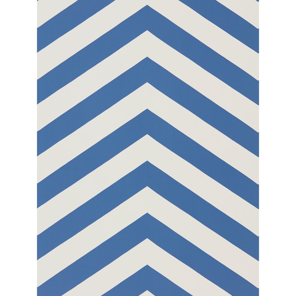 Vector Chevron Wallpaper 111302 by Scion in Indigo Blue